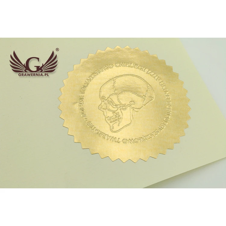 Suchy Stempel Trodat - odbicie okrągłe 40mm lub 50mm - stempel biurkowy z nóżkami