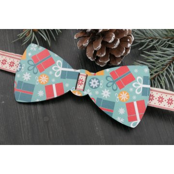 Świąteczna mucha z nadrukiem UV - prezenty - MDR034