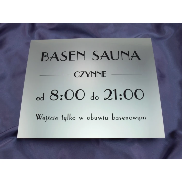 System szyldów - opracowanie graficzne szyldów i tabliczek dla hotelu, biura, restauracji - SZ177