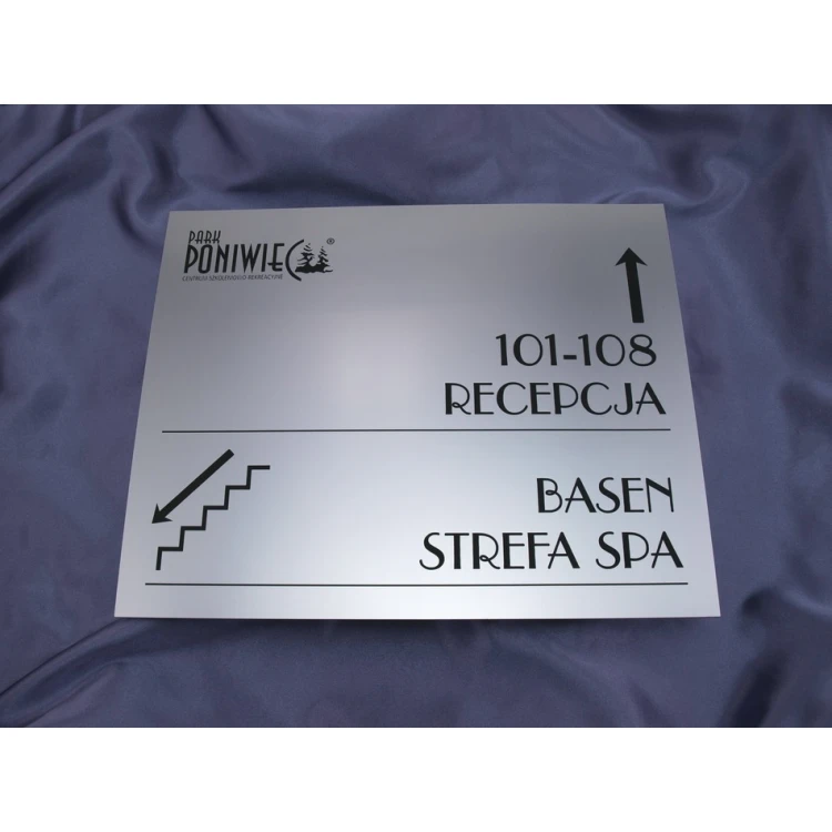 System szyldów - opracowanie graficzne szyldów i tabliczek dla hotelu, biura, restauracji - SZ177