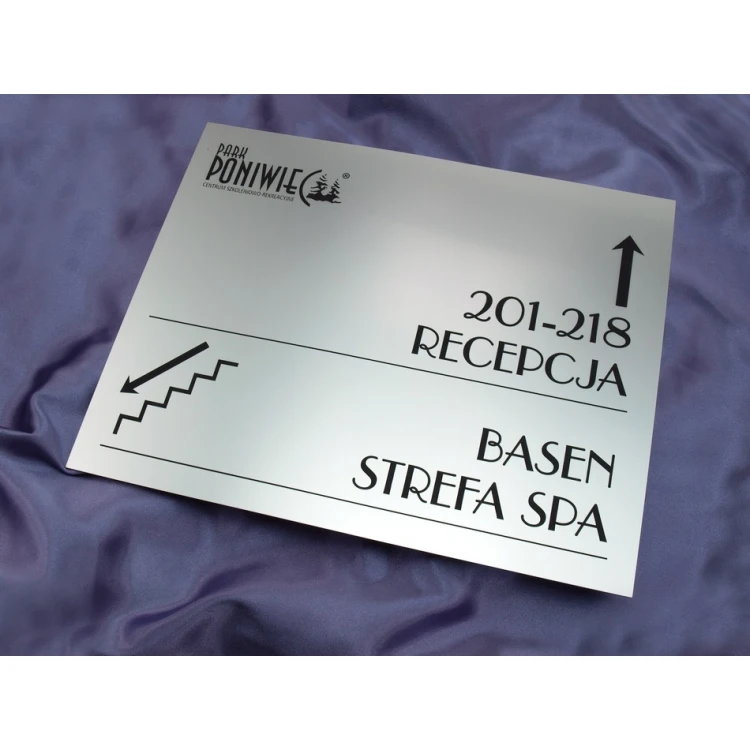 System szyldów - opracowanie graficzne szyldów i tabliczek dla hotelu, biura, restauracji - SZ177