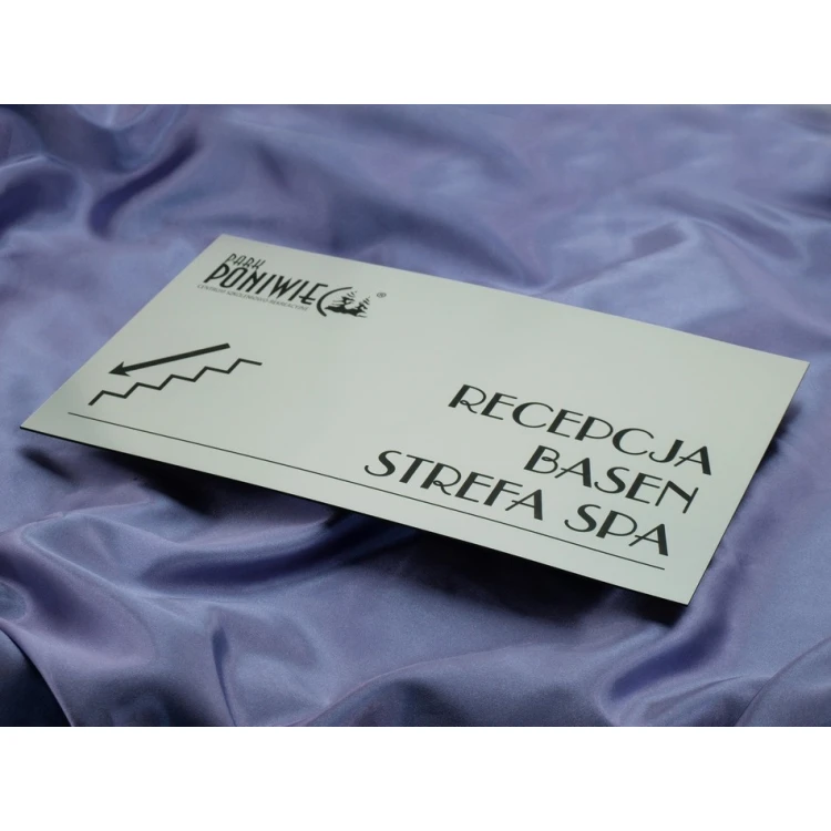 System szyldów - opracowanie graficzne szyldów i tabliczek dla hotelu, biura, restauracji - SZ177