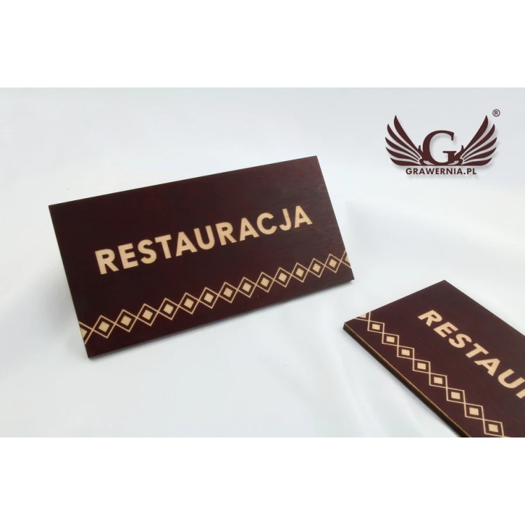 System szyldów - opracowanie graficzne szyldów i tabliczek dla schroniska, hotelu, restauracji - SZ178
