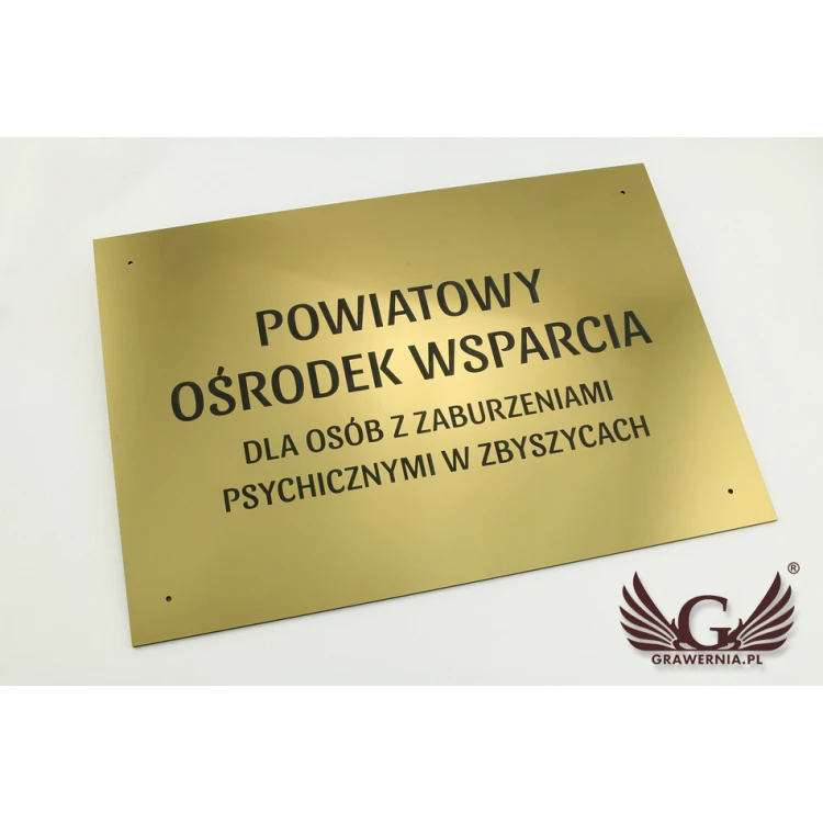 System szyldów - opracowanie graficzne szyldów i tabliczek dla szpitala, ośrodka pomocy, urzędu - SZ179