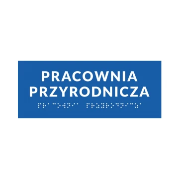System tabliczek z pismem Braille'a dla szkół - wym. 200x80mm - PCW twarde - DECO BLUE - TAB353