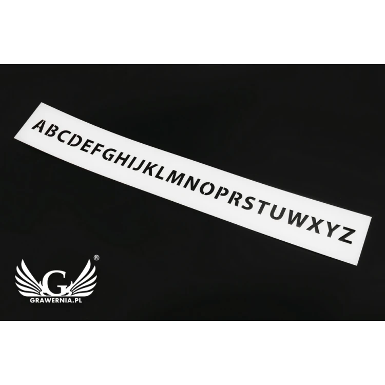 Szablon malarski - cyfry lub litery - wysokość znaków: 30mm - SM002