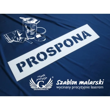 Szablon malarski wycinany laserem - 70x18,5cm - folia 0,5mm - SM001