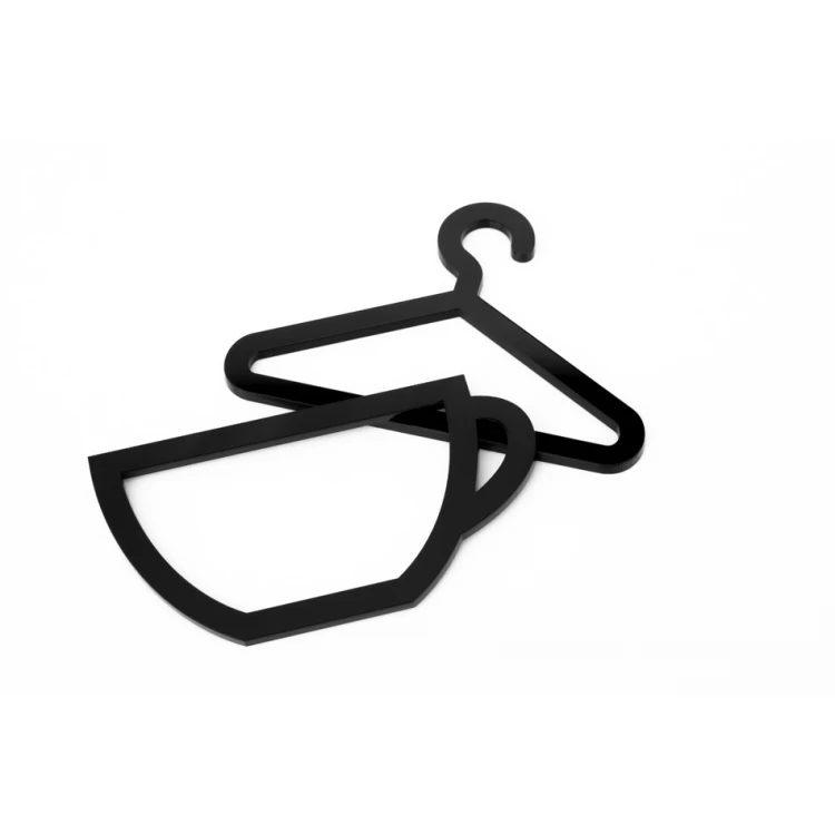 Punkt gastronomiczny - piktogram z plexi - czarny akryl 3mm - TAB410 