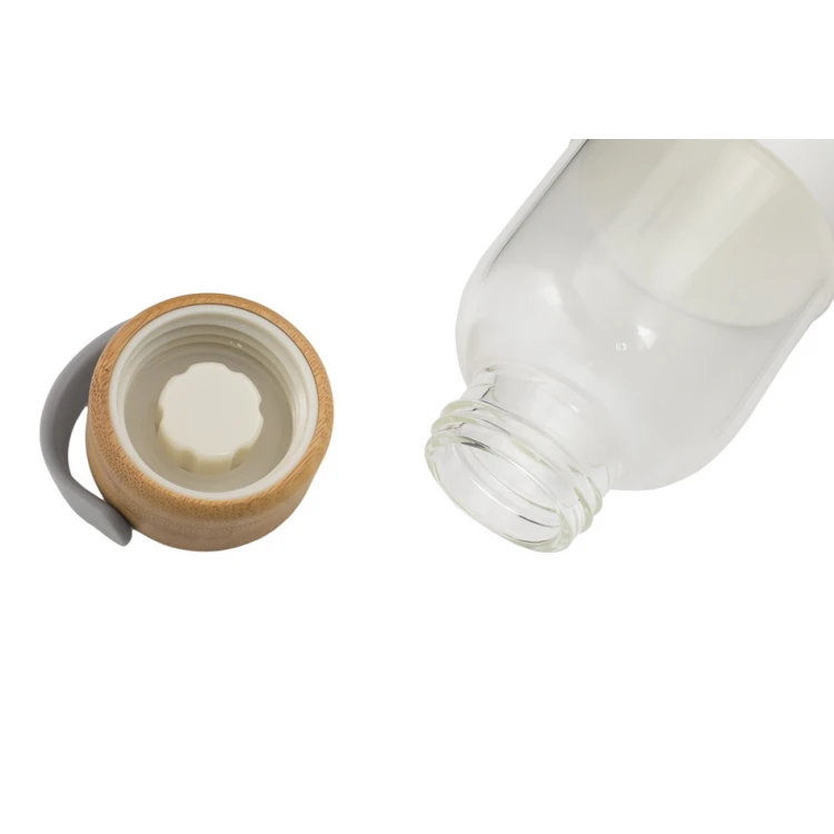 Szklana butelka z antypoślizgowym uchwytem z Twoim grawerem - Neapol - 560ml - BUT013