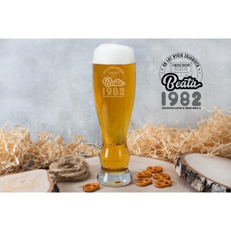 Szklanka na piwo z grawerem dla kobiety - Zawsze zajebista - SP027
