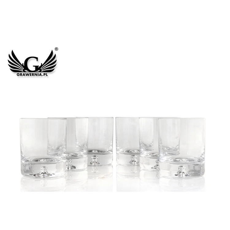Szklanki do whisky z grawerem 6 sztuk - Lambert - SZK002