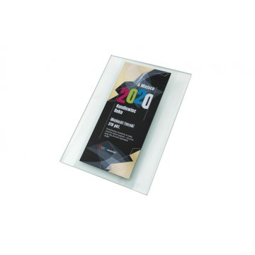 Szklany dyplom uznania - cyfrowy druk UV - DUV056