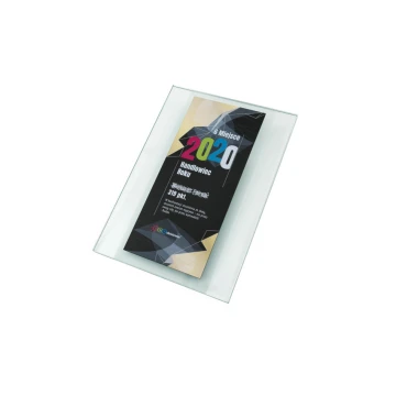 Szklany dyplom uznania - cyfrowy druk UV - DUV056