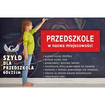 Szyld dla przedszkola - SZ101 - wym. 600x250mm