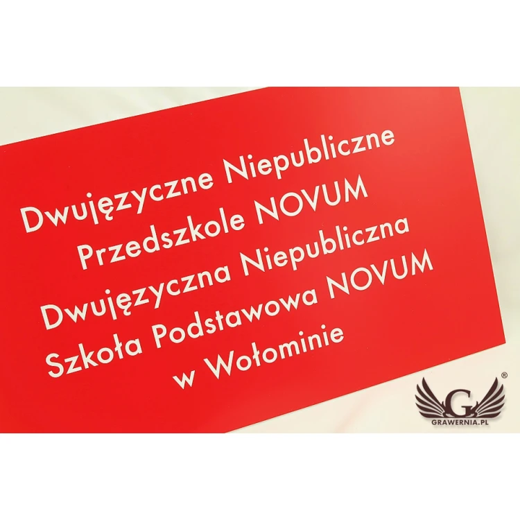 SZYLD DLA SZKOŁY I PRZEDSZKOLA - SZ082 - wym. 500x300mm