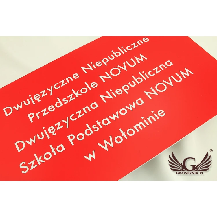 SZYLD DLA SZKOŁY I PRZEDSZKOLA - SZ082 - wym. 500x300mm