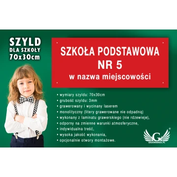 Szyld dla szkoły - SZ105 - wym. 700x300mm