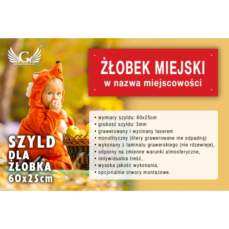 Szyld dla żłobka - SZ099 - wym. 600x250mm