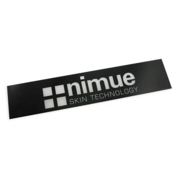Szyld firmowy czarny z przezroczystym logo - SZ090 - wym. 623x130mm