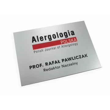 SZYLD FIRMOWY - srebrny - SZ056 -  format A4 wym. 297x210mm