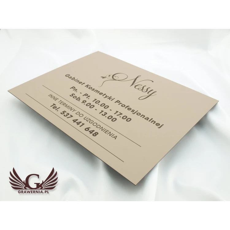 SZYLD FIRMOWY - SZ064 - Cappuccino - Textures, wym. 380x300mm