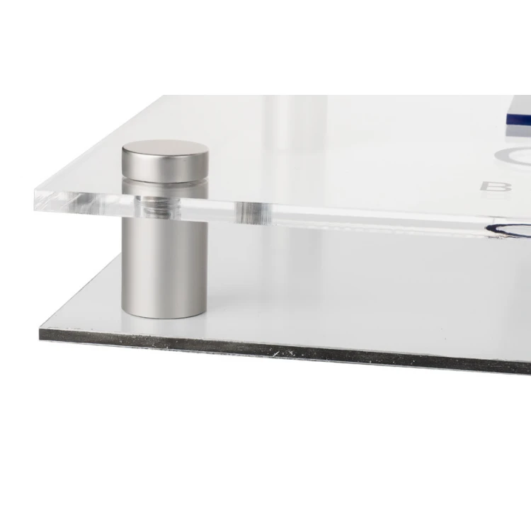 Szyld firmowy biały dibond i akryl - wypukłe litery - wym. 360x220mm - SPD038