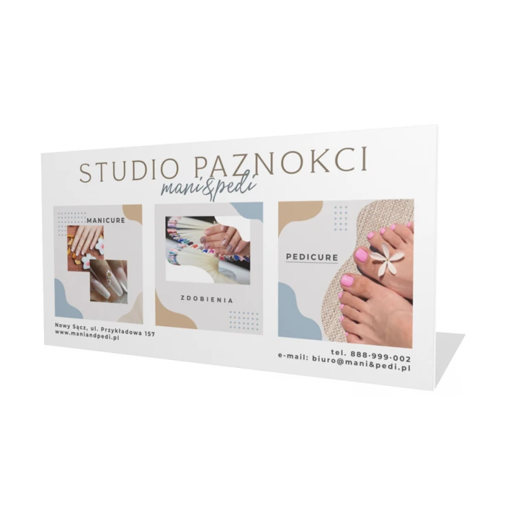 Szyld z  PVC z nadrukiem UV - wym. 785x390mm  - SZUV023
