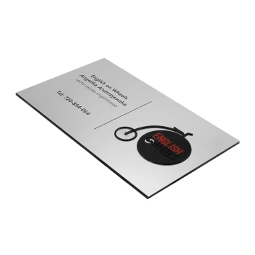 SZYLD FIRMOWY z WYPUKŁYM LOGO - kolorowy - SZ077 - wymiary 300x179mm