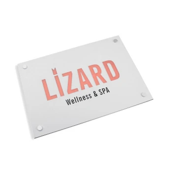 SZYLD FIRMOWY z WYPUKŁYM LOGO - kolorowy - SZ074 - wymiary: 297x210mm (format A4)
