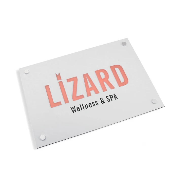 SZYLD FIRMOWY z WYPUKŁYM LOGO - kolorowy - SZ074 - wymiary: 297x210mm (format A4)