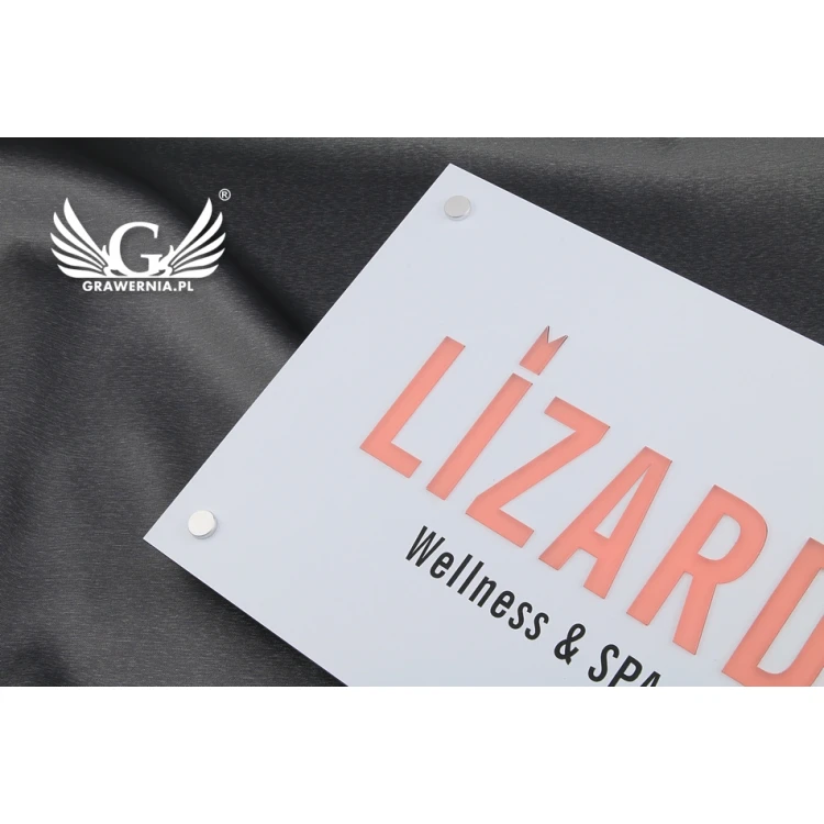 SZYLD FIRMOWY z WYPUKŁYM LOGO - kolorowy - SZ074 - wymiary: 297x210mm (format A4)