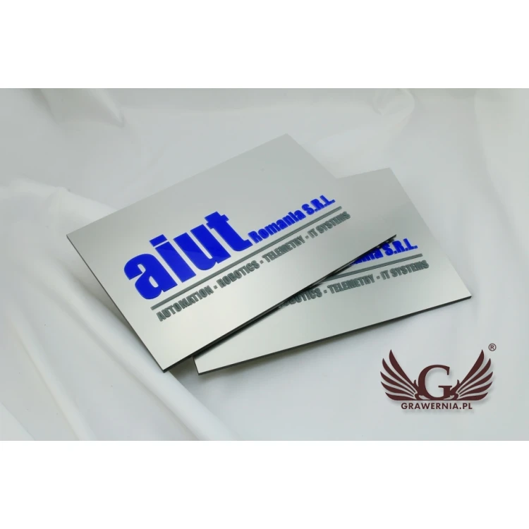 SZYLD FIRMOWY z WYPUKŁYM LOGO - kolorowy - SZ076 - wymiary 200x300mm