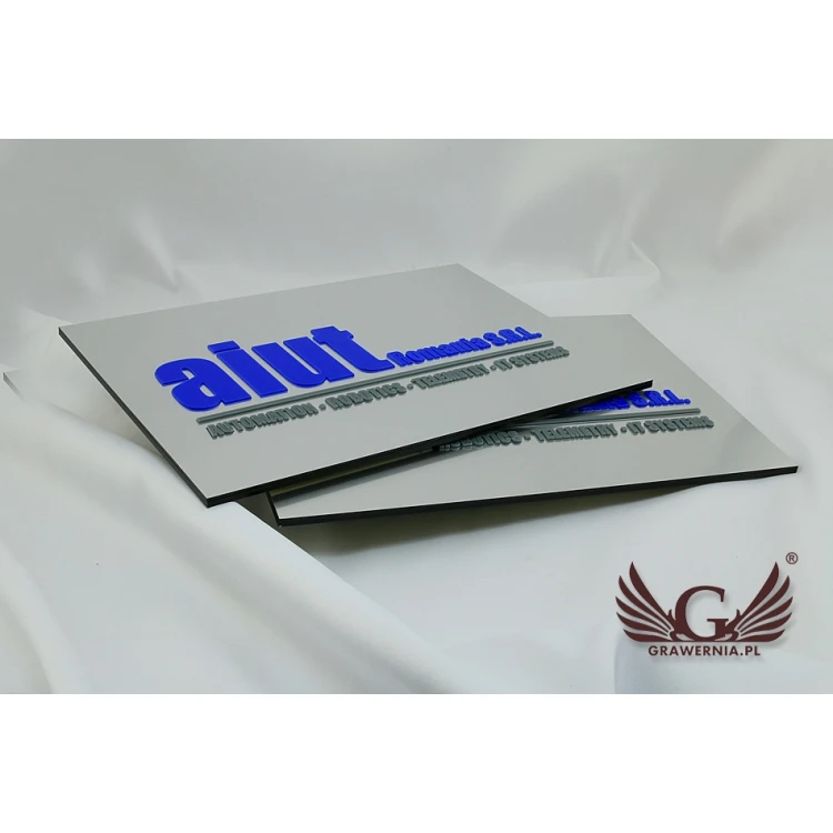 SZYLD FIRMOWY z WYPUKŁYM LOGO - kolorowy - SZ076 - wymiary 200x300mm