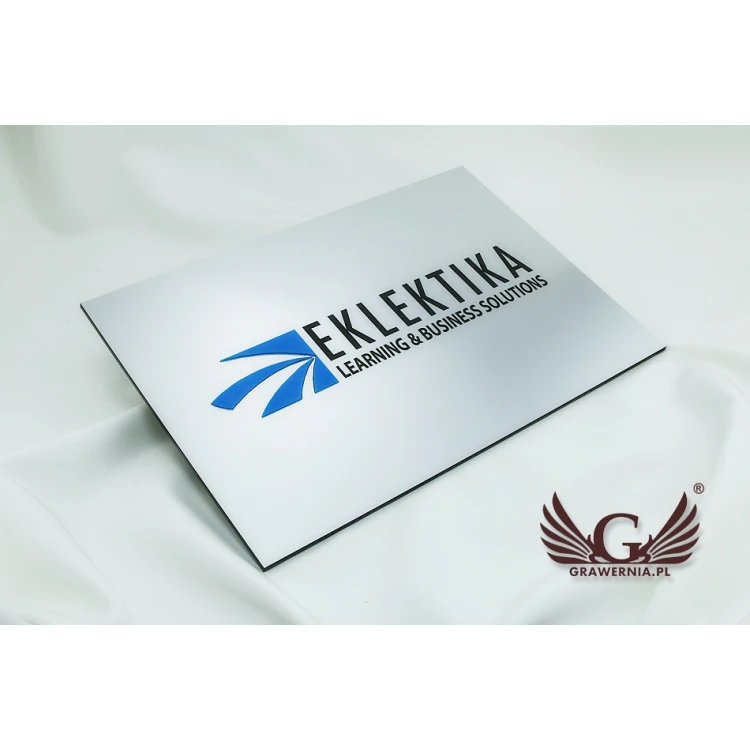 SZYLD FIRMOWY z WYPUKŁYM LOGO - kolorowy - SZ078 - wymiary 360x250mm