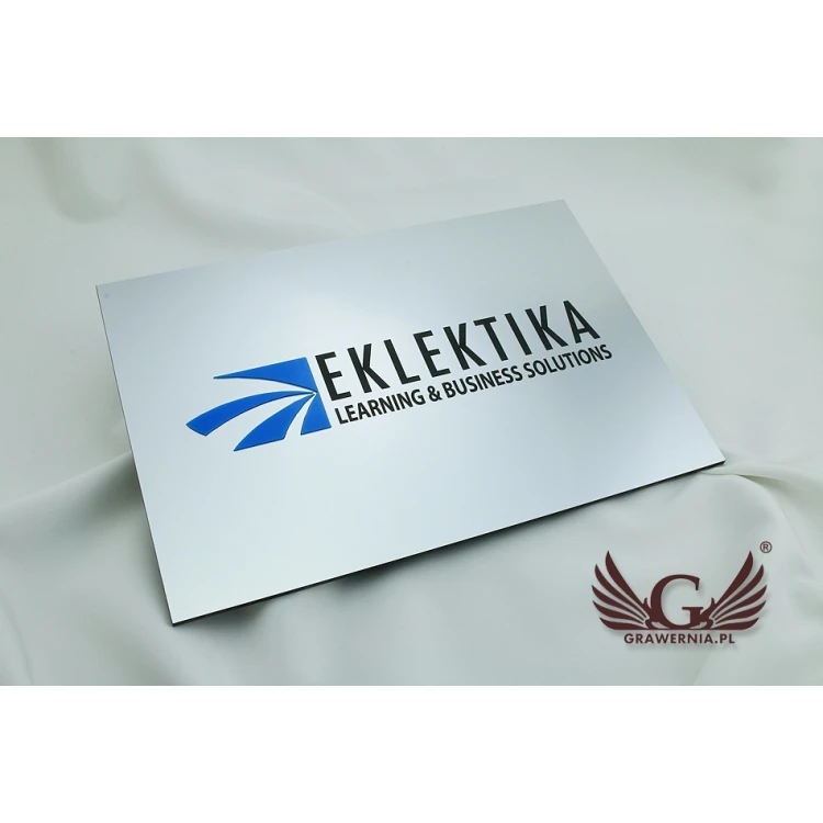 SZYLD FIRMOWY z WYPUKŁYM LOGO - kolorowy - SZ078 - wymiary 360x250mm