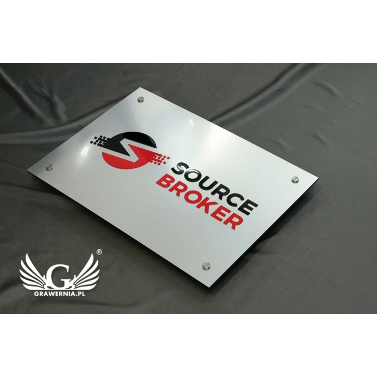 SZYLD FIRMOWY z WYPUKŁYM LOGO - kolorowy - SZ079 - wymiary: 594x420mm 