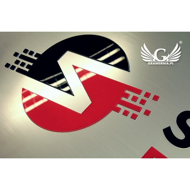SZYLD FIRMOWY z WYPUKŁYM LOGO - kolorowy - SZ079 - wymiary: 594x420mm 