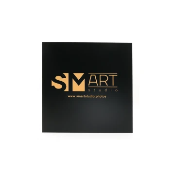 Szyld grawerowany - czarny mat ze złotym matowym grawerem - SZ0133 - wym. 300x300mm