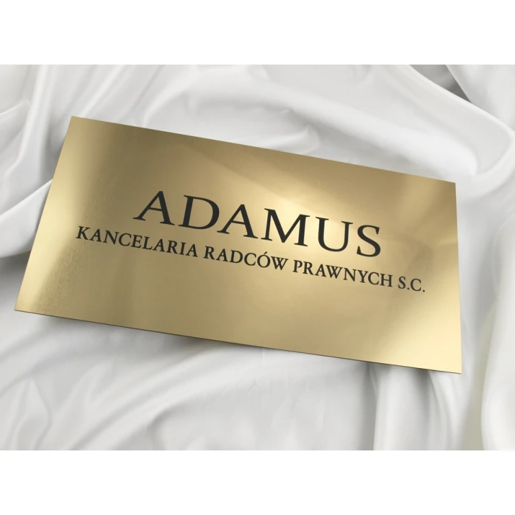 SZYLD KANCELARIA RADCÓW PRAWNYCH - złoty - SZ034 - wym. 40x20cm