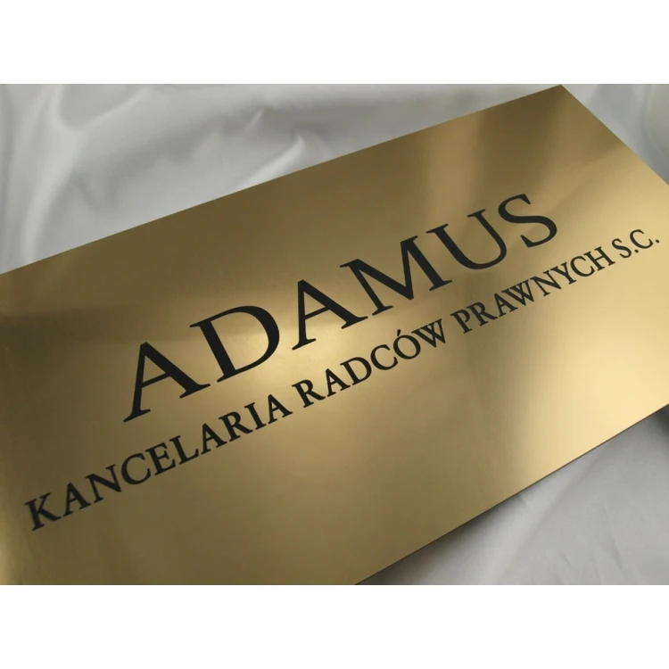 SZYLD KANCELARIA RADCÓW PRAWNYCH - złoty - SZ034 - wym. 40x20cm