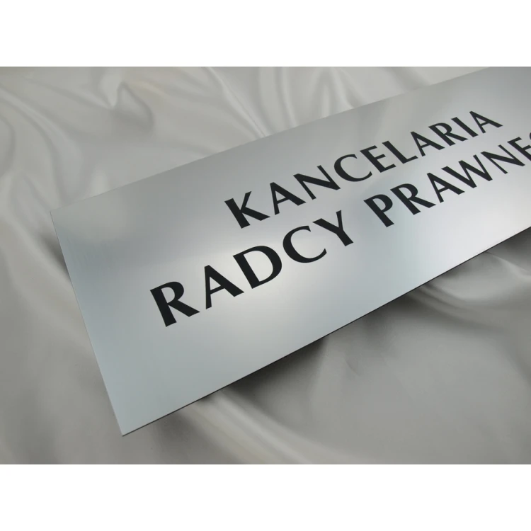 SZYLD KANCELARIA RADCY PRAWNEGO - SZ041 - srebrny - wym. 500x175mm