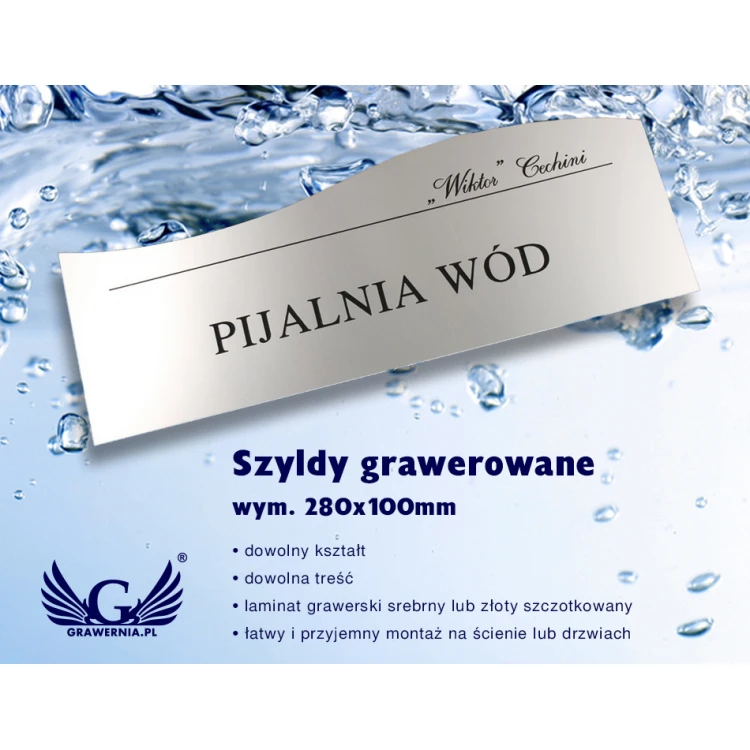 Szyld na drzwi - SZ006 - wym. 280x100mm