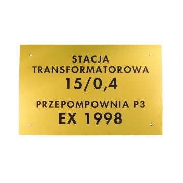 Szyld zewnętrzny - wym. 300x200mm