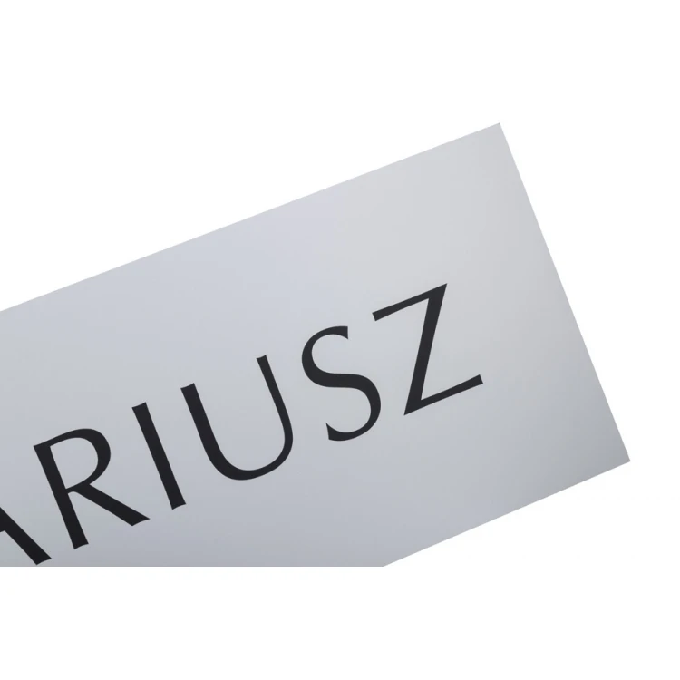 Szyld Notariusz - DIBOND MAT srebrny 3mm - druk UV - wym. 900x300mm - SZUV030