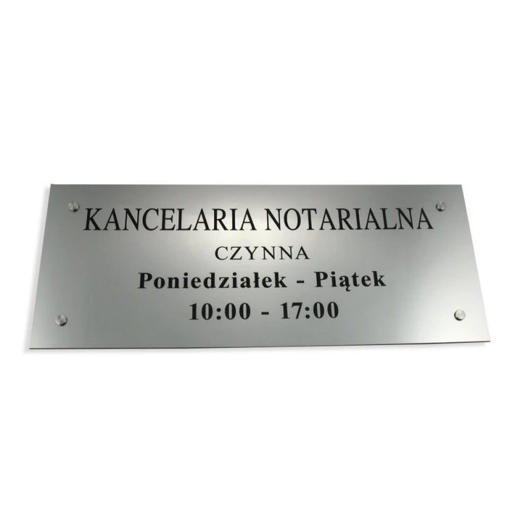 SZYLD NOTARIUSZA - kancelaria godziny - SZ036 - wym. 500x210mm