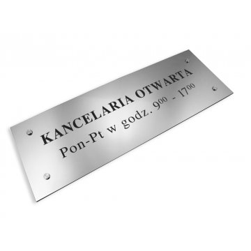 SZYLD NOTARIUSZA - kancelaria otwarta - SZ020 - wym. 500x175mm