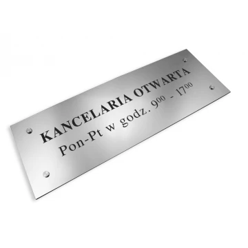 SZYLD NOTARIUSZA - kancelaria otwarta - SZ020 - wym. 500x175mm