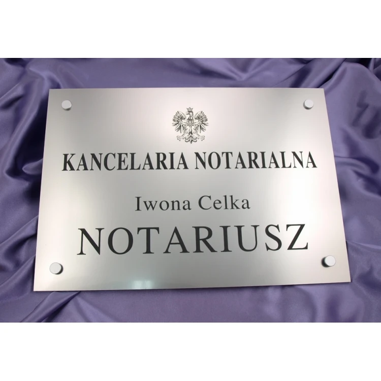 SZYLD NOTARIUSZA - szyld główny - SZ015 - wym. 500x350mm