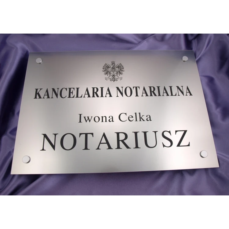 SZYLD NOTARIUSZA - szyld główny - SZ015 - wym. 500x350mm