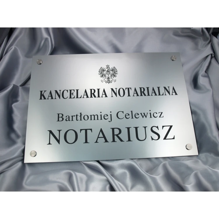 SZYLD NOTARIUSZA - szyld główny - SZ015 - wym. 500x350mm